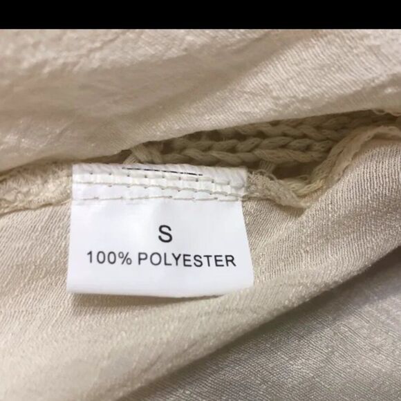 NWT Everleigh Macrame Vest Ivory BOHO Small - Picture 13 of 14